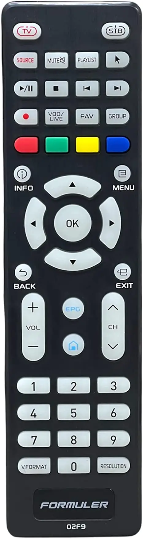 Formuler Luminous Replacement Remote