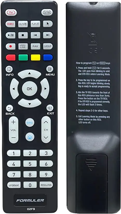 Formuler Luminous Replacement Remote