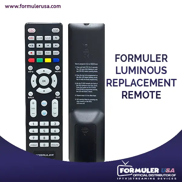 Formuler Luminous Replacement Remote